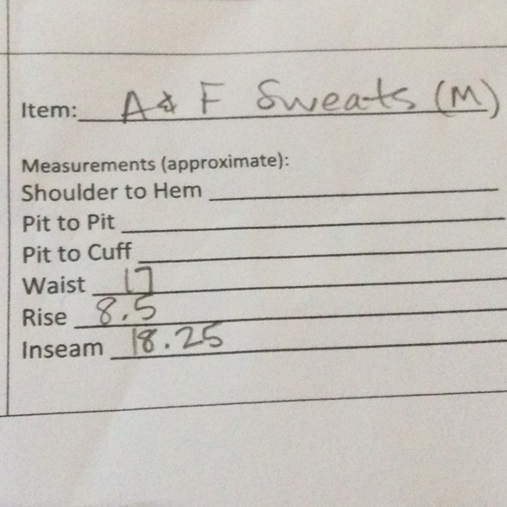Abercrombie & Fitch Cropped Sweats (2) - Picture 14 of 14